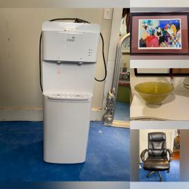 MaxSold Auction: This online auction features gaming gear, framed serigraphsy, pet products, copper molds, jewelry, water cooler, office chairs, art glass, overalls, NIB turntable, and more!