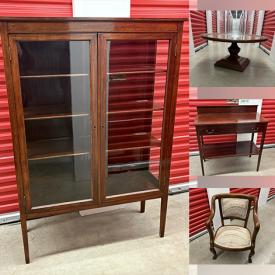 MaxSold Auction: This online auction includes chairs, tables, lamps, bookcase, coat and more!