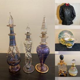 MaxSold Auction: This online auction includes Paragon and other china, glass bottles, perfume bottles, glassware, clothing, shoes, accessories, Avon figurines, soft toys and much more!