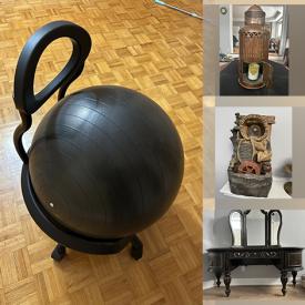 MaxSold Auction: This online auction features display cabinet, desk & chair, yoga chair, art glass, vanity, small kitchen appliances, lights, video game console, and more!