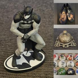 MaxSold Auction: This online auction features casino tokens, Disney pins, video games, advertising collectibles, Pokemon cards, art pottery,  art supplies, vinyl records, vintage tapestry, sterling silver, coins, NIB perfumes, arrowheads, Swarovski animal, new jewelry, antique quilt, amp, skateboards, and much, much, more!!!