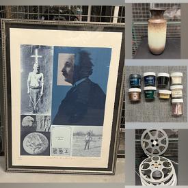 MaxSold Auction: This online auction features MCM West German pottery, reel movie, vintage stickers, craft supplies, jewelry, hand tools, antique biscuit tin, men’s clothing, and much more!!n