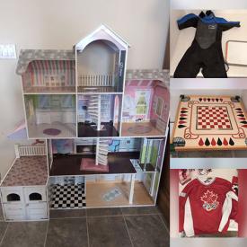 MaxSold Auction: This online auction features baby clothes & accessories, kid\'s books, kid\'s shoes & boots, toys, yarn, games, wetsuit, dollhouse, men’s & women’s clothing, guitar, legos, and more!!