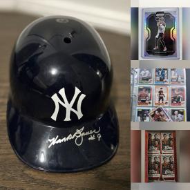 MaxSold Auction: This online auction features sports trading cards, new bankers boxes, space heater, sports posters, sports collectibles, comics, NIB beer classes, video game console, ties, DVDs, TVs, camping gear, die-cast vehicles, and much, much, more!!!n