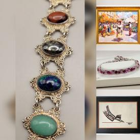 MaxSold Auction: This online auction features Betty Roodish Goodwin oil painting, gold jewellery, Joan Miro lithograph, sterling silver jewellery, AJ Casson prints, Rudolph Bikkers serigraph, Jim Gilbert serigraphs, gemstone jewellery, soapstone carving, wood carvings, power tools, vinyl records, and more!