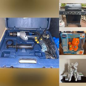 MaxSold Auction: This online auction features anniversary china, espresso sets, art glass, Nao figurine, Carnival glass, TVs, games, sewing supplies, small kitchen appliances, BBQ grill, plant pots, pressure washer, garden tools, air compressor, power & hand tools, window AC units, pet products, yarn, heater, home health aids, caning jars, costume jewellery, toys, Precious Moments ornaments, office supplies, desk, and more!