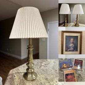 MaxSold Auction: This online auction features vintage Stiffel brass table lamps, vintage children’s books, art glass, video game console & games, Royal Doulton figurines, art pottery, charm bracelet, jewelry, and more!!