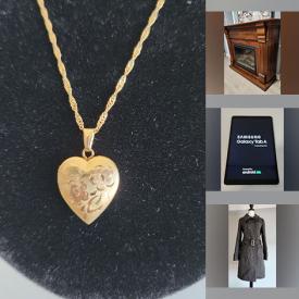 MaxSold Auction: This online auction features gold jewelry, games, costume jewelry, hand made jewelry, smartphones, kids clothing, tablets, DVDs, beauty appliances, women’s clothing, canvas prints, porcelain dolls, puzzles, fitness gear, pet products, electric fireplace, portable massage table, plush toys, office supplies, and more!!n
