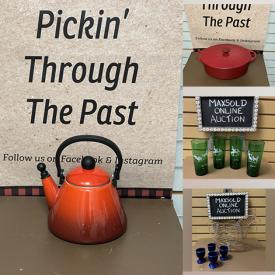 MaxSold Auction: This online auction features art glass, steins, sports collectibles, oil lamps, Star Wars collectibles, vintage toys, costume jewelry, collectible plates, Moorcroft pottery, teacup/saucer sets, Le Creuset, bar mirrors, video games, Evesham, and more!