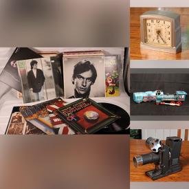 MaxSold Auction: This online auction features model ship, TV, vintage Pyrex, toys, vinyl records, small kitchen appliances, Star Wars collectibles, vintage box cameras, violin, Asian dolls, puzzles, vintage radios, harmonicas, model trains, vintage oil lamps, teacup/saucer sets, cookie jar, costume jewerly, rock specimens, games, power tools, and much more!!