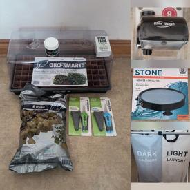 MaxSold Auction: This online auction features plant food, grow tent & lights, hydroponic net pots, NIB bike trainer, NIB air stones, and more!