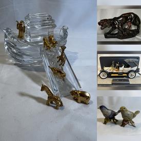 MaxSold Auction: This online auction features terracotta statue, Matchbox models, Emmett Kelly Jr. clown collection, vintage Satsuma bowl, vintage Cloisonne eggs, art glass, perfume bottle, vintage jade bonsai tree, antique curio cabinet, and much more!!