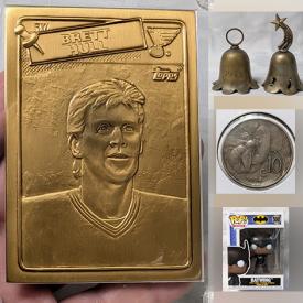 MaxSold Auction: This online auction features Funko Pops, sports trading cards, collector plates, vintage cameras, sports collectibles, coins, vintage baby planter, watch, video game console & games, Pokemon collectibles, brass bells, stamps, art glass, garden tools, vinyl records, kiln, CDs, snow tires, window AC unit, small kitchen appliances, and more!