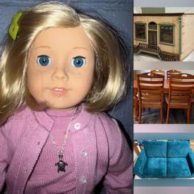 MaxSold Auction: This online auction features desk, garden tools, plant pots, NIB bunk beds, Depression glass, antique Mercury glass, antique music cabinet, vinyl records, NIB pendant lights, antique doll furniture, clothes, dolls & house, antique child’s china, Waterford crystal, new beauty products, TV, vintage toys, area rug, above ground pool, video games, women’s clothes, BBQ grill, costume jewelry, and more!