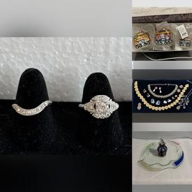 MaxSold Auction: This online auction features gold jewelry, silver jewelry, fashion jewelry, Coca-Cola collectibles, faux pearls, sports trading cards, Radko ornaments, vintage books, collector plates, new baby clothes, art glass, commemorative coins, watches, souvenir spoons, trinket boxes, sports memorabilia, Star Wars collectibles, comics, teacup/saucer sets, animal lamps, puzzles, video game console, small kitchen appliances, art books, women’s clothing, vintage Belleek, toys, and much, much, more!!!