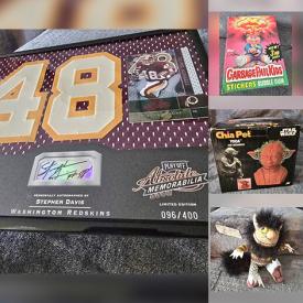 MaxSold Auction: This online auction features vinyl records, concert posters, men’s clothing, toddler & youth clothing, men’s & women’s shoes, Marvel figures, Funko Pops, antique tools, collectible bottles, collector plates, video games, DVDs, art glass, toys, coins, comics, action figures, and much, much, more!!!