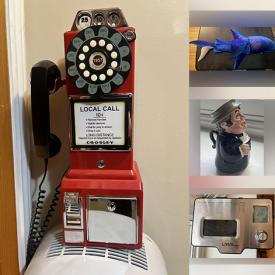 MaxSold Auction: This online auction features toys, coins, double wall oven, coffee table books, small kitchen appliances, hardcover novels, Meccano pieces, antique loaf tins, Royal Doulton creamer, wall sconces, pet products, costume jewellery, antique Edison phonograph cabinet, and more!