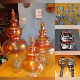 MaxSold Auction: This online auction features Swarovski figurine, wetsuits, scuba boots & flippers, pet products, art glass, carnival glass, new storage totes, games, craft supplies, craft stamps, collector spoons, Haunted Mansion items, sports collectibles, bike, buttons, power tools, Vinylmations collection, DVDs, beading supplies, gold & costume jewellery, and more!