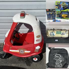 MaxSold Auction: This online auction features water toys, coins, banknotes, NIP Mega Construx, children’s books,  new toys, video game console & games, new beauty supplies, sports jerseys, new women’s clothing, camping gear, metal detector, kids bikes, gardening supplies, and more!!
