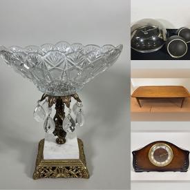 MaxSold Auction: This online auction features stereo components, silver jewelry, pearl jewelry, golf clubs, cloisonne jewelry, stone sculptures, soapstone carvings, mantle clock, iron sculptures, Stephen Brancati artwork, comics, teacup/saucer sets, Evesham, vintage Pyrex, vintage medical wall charts, vintage books, costume jewelry, and more!