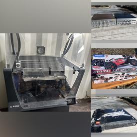 MaxSold Auction: This online auction features 3D printer, mini-fridge, bike inner tubes, RC vehicles, toolboxes, hand tools, stereo equipment, electric fireplace, DVDs, planter pots, and more!