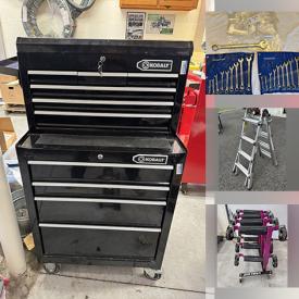 MaxSold Auction: This online auction features rolling tool cabinets, power & hand tools, compressor, snowblower, BBQ grill, pressure washer, jack stands, electrical supplies, car covers, chainsaw, and more!