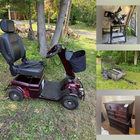MaxSold Auction: This online auction features diamond engagement ring, mobility scooter, paint supplies, power & hand tools, fishing gear, chicken supplies, camping gear, garden tools, plant pots, pressure washer, air compressor, car jacks, Mastercraft toolboxes, costume jewelry, antique books, NIB model ships, art pottery, DVDs, and much, much, more!!!