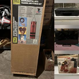 MaxSold Auction: This online auction features NIB sports equipment, gaming chairs, counter stools, TV, NIB faucets, fishing gear, collector plates, NIB desk lamps, home electronics, small kitchen appliances, and more!