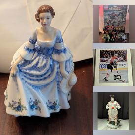 MaxSold Auction: This online auction features fine jewelry, gemstone jewelry, silver jewelry, collector plate, coins, banknotes, sports trading cards, Yu-Gi-Oh cards, sports collectibles, craft kits, art supplies, Lego kits, Royal Doulton figurine, toys, washer, dryer, and much, much, more!!!n