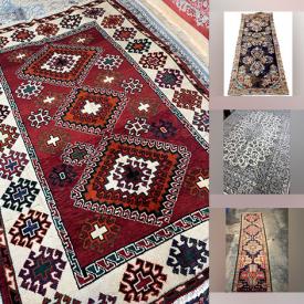MaxSold Auction: This online auction features Kashan, Zanjan, Tabriz, Ardabil, Hamadan, Nahavand, Bakhtiari, Turkmen, Shiraz rugs & runners