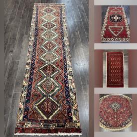 MaxSold Auction: This online auction features Hamadan, Sanandaj, Arak, Shiraz, Bakhtiar, Arak, Torkman, Mashhad, Persian rugs & runners,