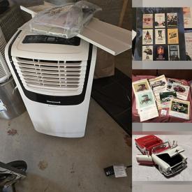MaxSold Auction: This online auction features children’s books, coins, antique books, vintage console organ, cabinet hardware, small kitchen appliances, portable AC unit, garden tools, video game console, bathroom hardware, fitness gear, Danbury Mint trucks, art pottery, collector plates, hand tools, and much, much, more!!!