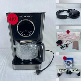 MaxSold Auction: This online auction features small kitchen appliances, drone, solar light, NIB electrical supplies, NIB wall sconces, space heater, portable AC units, gaming controllers, beauty appliances, earbuds, pet products, computer accessories, and more!