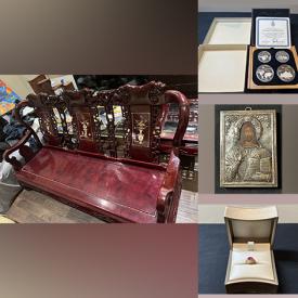 MaxSold Auction: This online auction features proof coins, banknotes, antique Chinese bench & table, sports trading cards, stamps, vintage Hot Wheels, toys, Indigenous collectibles, vinyl records, antique books, vintage jewellery, commemorative medals & tokens, video game consoles & games, Lego kits, games, power tools, and much, much, more!!!