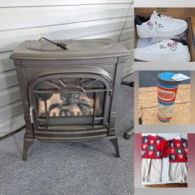 MaxSold Auction: This online auction features electric fireplace, artificial flowers, Fenton glass, Cats Meow items, women’s shoes, toys, puzzles, games, crock, girls clothes, Longaberger basket, bar stool, pet products, Legos, infant clothes, and more!!