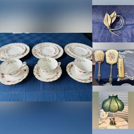 MaxSold Auction: This online auction features teacup/saucer sets, art glass, Toby mug, hand tools, costume jewelry, children’s books, Halloween costumes, Lego kits, games, vintage vanity set, and more!
