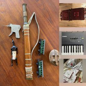 MaxSold Auction: This online auction features milk glass, cookie jar, animal figurines, angel collection, small kitchen appliances, fashion jewelry, art glass, yamaha keyboard, decorative plates, perfume bottles, antique books, snorkelling gear, area rug, games, unicycle, fabric, power tools, and more!