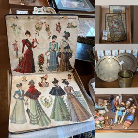 MaxSold Auction: This online auction features bed frames, men’s clothing & shoes, Asian embroidery, vintage books, quilts, Asian pot, Kabuki art, Jenny Lind style bed, vintage display cabinet, Royal china, mini-fridges, Hitchcock chairs, sports trading cards, vintage toys, window AC units, fabric, antique chandelier, marbles, heaters, mirrors, puzzles, and much, much, more!!!