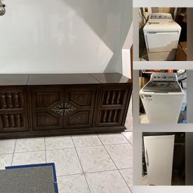 MaxSold Auction: This online auction features refrigerators, stoves, electric fireplace, sofa beds, washer, dryer, exercise equipment, upright freezer, BBQ grill, power & hand tools, antique oil lamps, craft supplies, tea sets, art glass, painting supplies, garden tools, canning supplies, teacup/saucer sets, collector plates, home health aids, desk, vinyl records, sewing machine, and much, much, more!!!