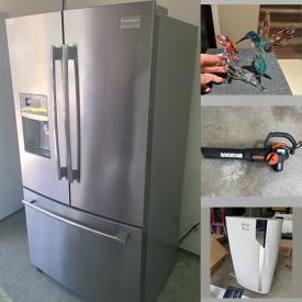 MaxSold Auction: This online auction features upright freezer, snow blower, tires & rims, yard tools, evaporative air cooler, power & hand tools, potable AC units, puzzles, art supplies, TVs, security cameras, printer, vinyl records, patio chairs, grandfather clock, small kitchen appliances, Willow Tree figurines, Royal Doulton figurines, art glass, Hummels, and much, much, more!!!