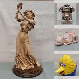 MaxSold Auction: This online auction features Giuseppe Armani figurine, table lighter, S & P shakers, vintage “I’m Spice” set, milk glass, oil lamp, stereo components, collectible plates, Indiana glass, mechanical coin bank, vintage toys, DVDs, bar mirrors, Legos, vintage Pyrex, and much, much, more!!!