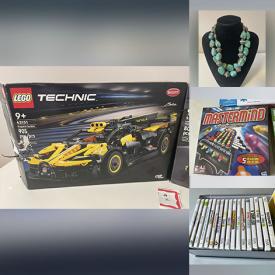 MaxSold Auction: This online auction features Lego kits, costume jewelry, watches, coins, Legos, Squishmallows, toys, RC vehicles, STEM games, construction sets, sports trading cards, children’s books, camera, new beauty products, perfume bottles, area rug, vinyl records, craft supplies, patio furniture, video games, Pokemon cards, kid’s shoes, games, and more!\n