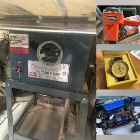 MaxSold Auction: This online auction features automotive supplies, fishing gear, air compressor, chainsaw, camping gear, power tools, garden tools, bar top handles, DVDs, video game console & games, smoker, watch, push mower, hobby grade RCr trucks,  and more!!n