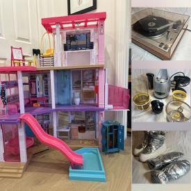 MaxSold Auction: This online auction features Barbies & accessories, Barbie house & cars, bike, play kitchen & accessories, men’s shoes, games, puzzles, toys, Disney Princess dolls, vinyl records, small kitchen appliances, golf club, art supplies, pet products, women’s boots, snow globe collection, and more!