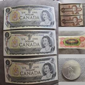 MaxSold Auction: This online auction features coins, commemorative coins, banknotes, Jim Shore statue, art glass, vinyl records, barstools, art book, perfume bottles, vintage brass collectibles, Depression glass, teacup/saucer sets, Milk glass, Fenton glass, Pandora jewelry, and more!