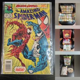 MaxSold Auction: This online auction features games, comics, Pokémon collectibles, video game systems & games, Deluxe Pop figure, sports trading cards, Star Wars collectibles, Royal Doulton figurine, Yu-Gi-Oh cards, DVDs, action figures, vinyl records and more!