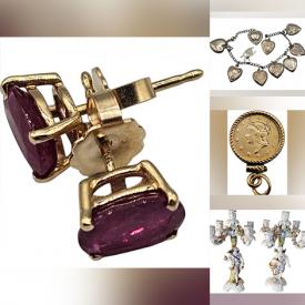 MaxSold Auction: This online auction features vintage glass ornaments, Royal Doulton figurines, Hull pottery, silver jewelry, novelty teapot, Evangeline pottery, vintage Paper Mache egg, antique piano babies, Swarovski crystals, banknotes, coins, antique Sitzendorf candelabras, sports trading cards, Depression glass, Carnival glass, Cranberry glass, vintage children’s books, silk screen prints, costume jewelry, watches, teacup/saucer sets, and much, much, more!!!