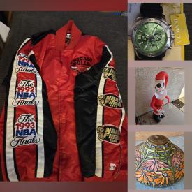 MaxSold Auction: This online auction features sports collectibles, guitars, watches, costume jewelry, NWT athletic shoes, sports trading cards, small kitchen appliances, video games, NIB bar stools, Nightmare before Christmas collectibles, golf clubs, quilts, art glass, collector plates, Tiffany-style lampshades, RC vehicles, and much, much, more!!!