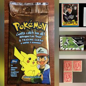 MaxSold Auction: This online auction features sports trading cards, Pokemon cards, sports collectibles, non-sports trading cards, Yu-Gi-Oh! Cards, Magic trading cards, vinyl records, electric football game, sports trading cards holders, comics, stamps, and much, much, more!!!n