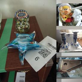 MaxSold Auction: This online auction features art glass, S & P shakers, collector plates, oil lamps, piggy bank collection, TV, Christmas village, vinyl records, brass collectibles, porcelain dolls, sewing machine, zithers, and more!
